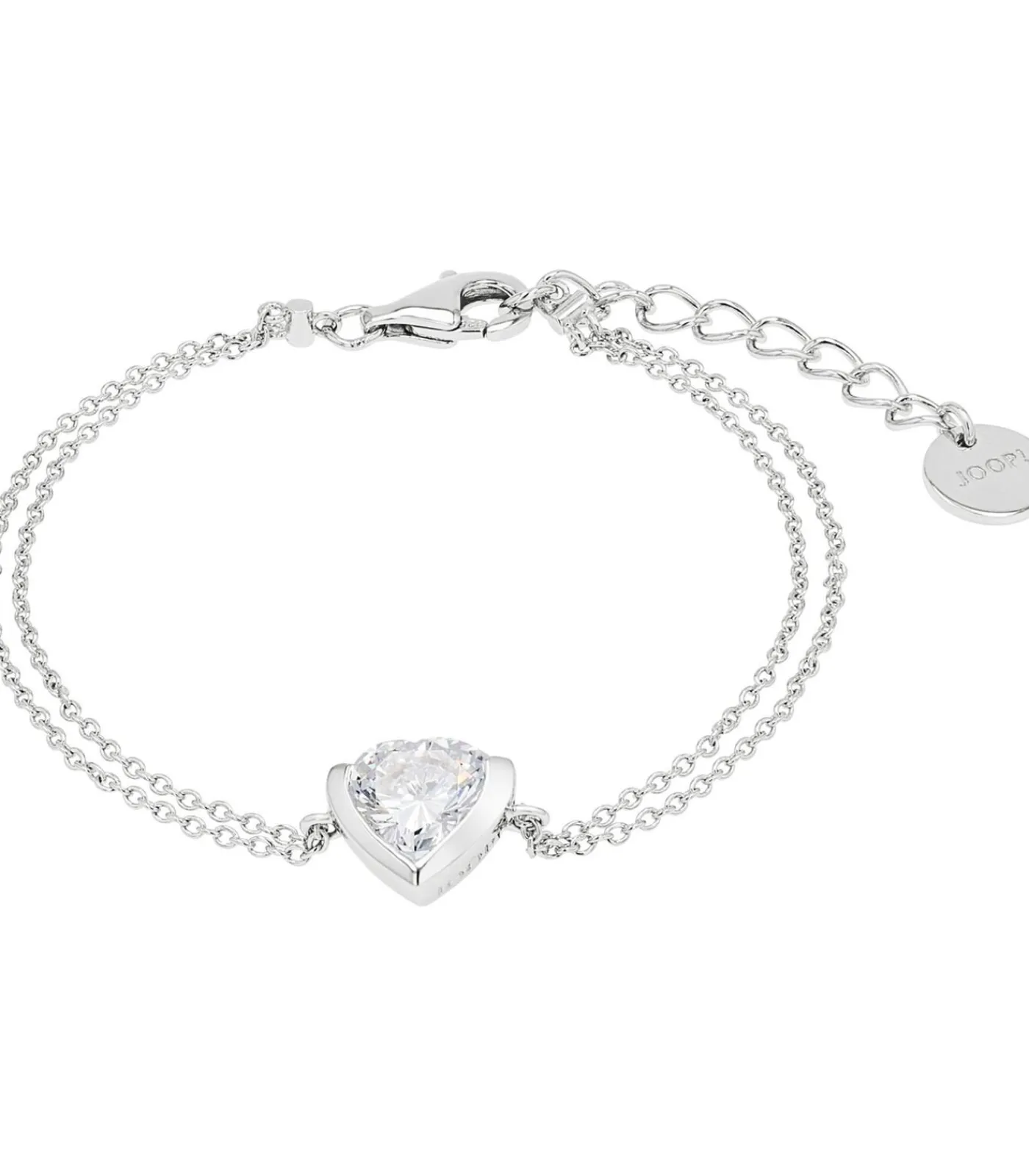 JOOP! Armband voor dames, 925 Sterling zilver, zirkonia synth. | Hart silver Clearance