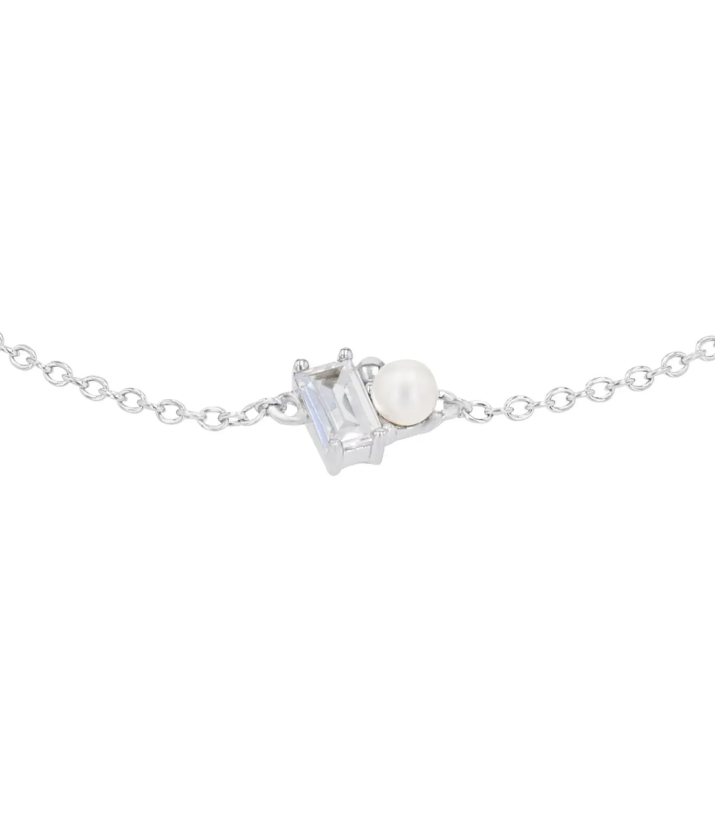 s.Oliver Armband voor dames, 925 Sterling zilver, zirkonia synth., schelp parel silver Best