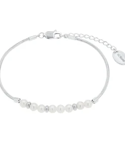 s.Oliver Armband voor dames, 925 sterling zilver, synthetische edelsteen, zilveren kralen silver Online