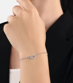 Amor Armband voor dames, 925 Sterling zilver, zirkonia synth. | Hart silver Outlet