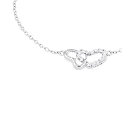 Amor Armband voor dames, 925 Sterling zilver, zirkonia synth. | Hart silver Outlet
