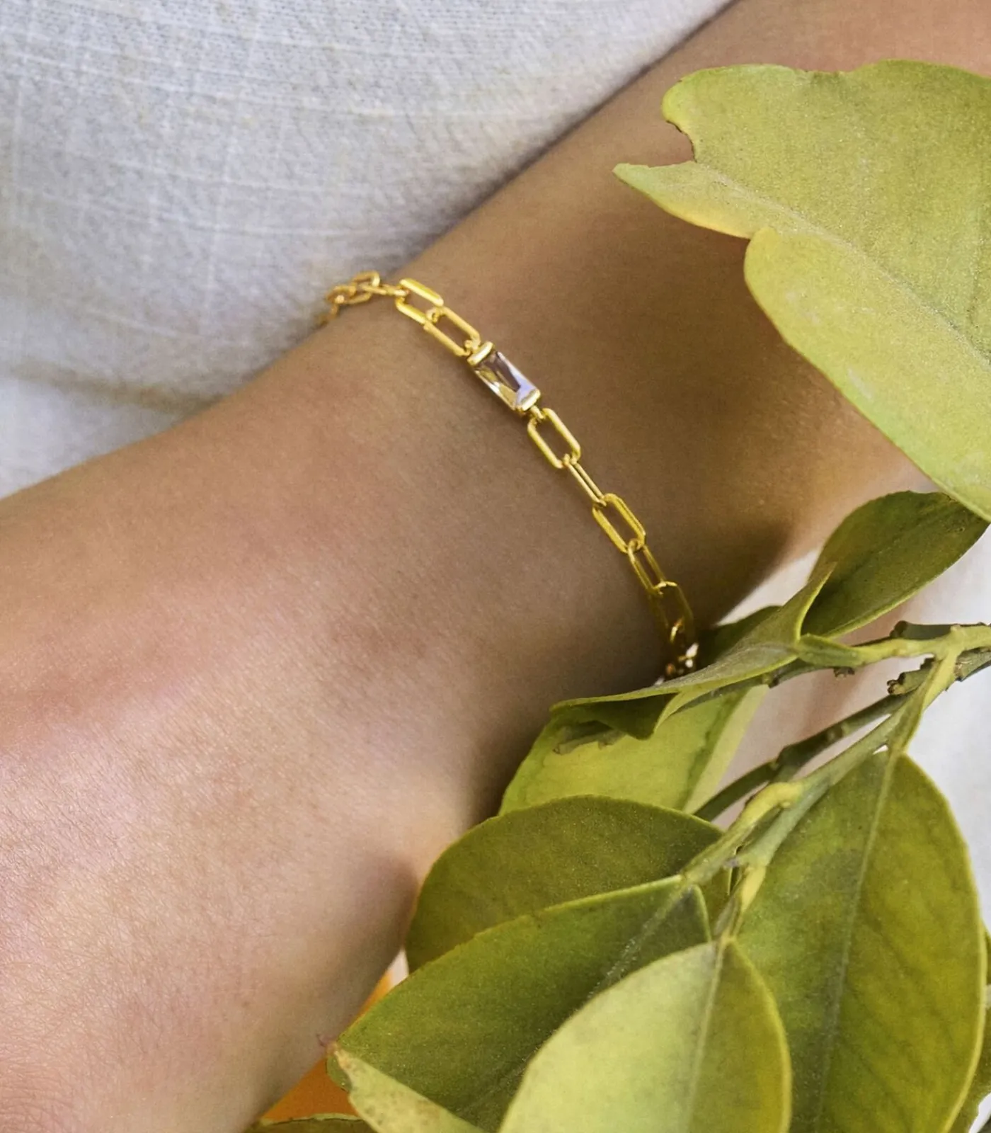 NOELANI Armband voor dames, 925 Sterling zilver, zirkonia synth. gold Hot