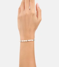 s.Oliver Armband voor dames, roestvrij staal, gekweekte zoetwaterparel silver Sale