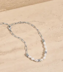 s.Oliver Armband voor dames, roestvrij staal, gekweekte zoetwaterparel silver Sale