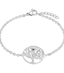 Amor Armband voor dames, roestvrij staal | levensboom silver Discount