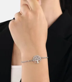 Amor Armband voor dames, roestvrij staal | levensboom silver Discount