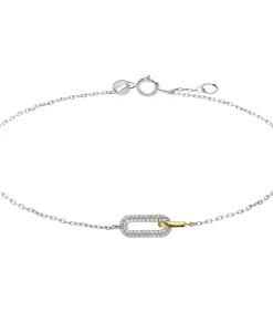 Lucardi Armband Zilver 19 cm gold/silver Outlet