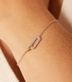 Lucardi Armband Zilver 19 cm gold/silver Outlet