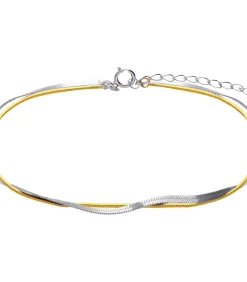 Lucardi Armband Zilver 21 cm gold/silver New