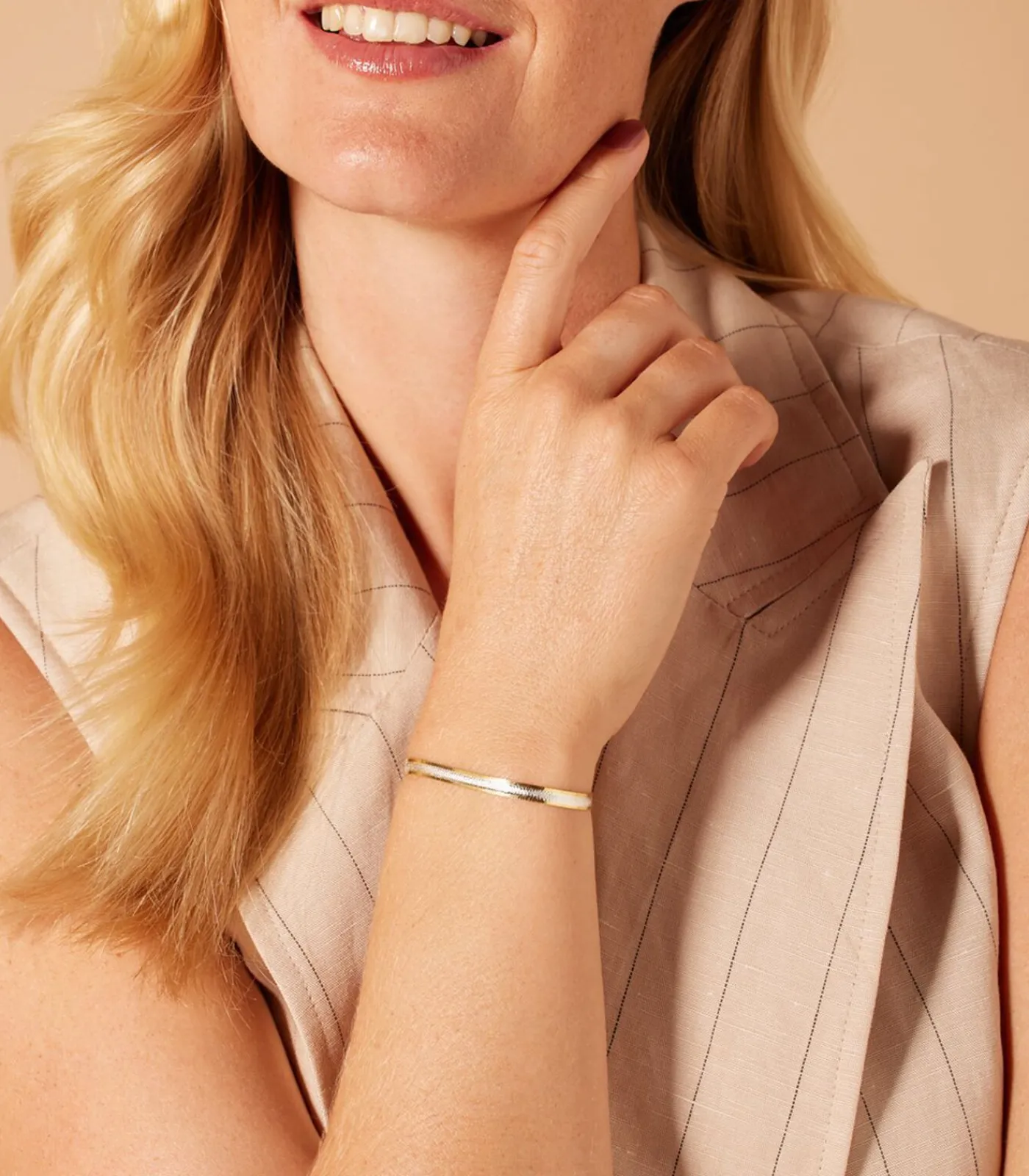 Lucardi Armband Zilver 19 cm - Goud- en Zilverkleurig gold/silver Outlet