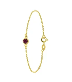 Lucardi Armband Zilver 19 cm - Goudkleurig gold Hot