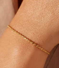 Lucardi Armband Zilver 19 cm - Goudkleurig gold Discount
