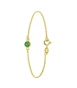 Lucardi Armband Zilver 19 cm - Goudkleurig gold Outlet