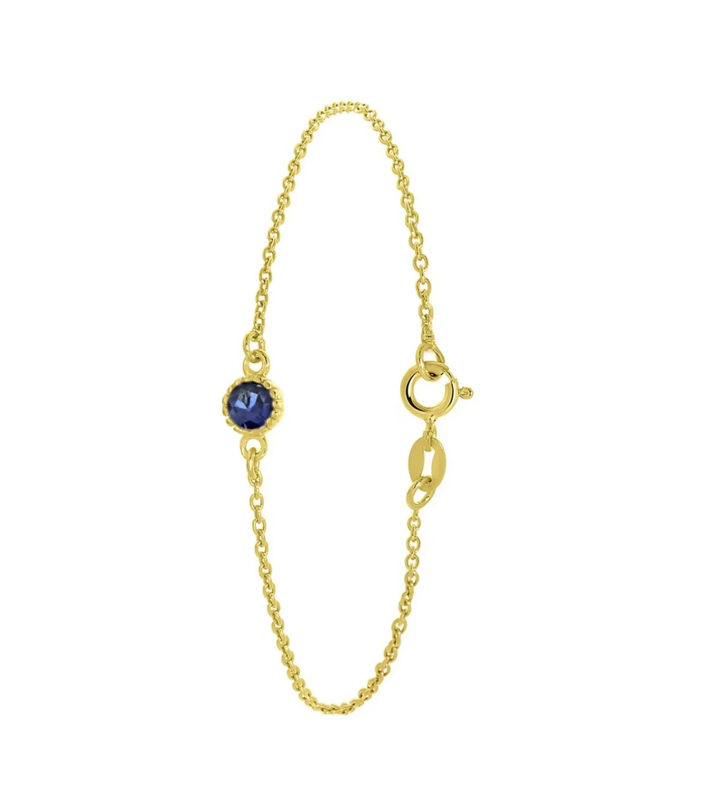 Lucardi Armband Zilver 19 cm - Goudkleurig gold