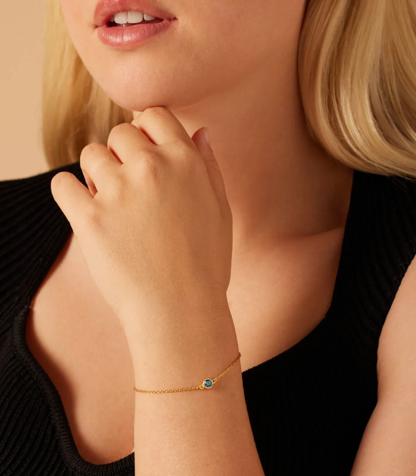 Lucardi Armband Zilver 19 cm - Goudkleurig gold