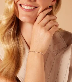 Lucardi Armband Zilver 19 cm - Goudkleurig silver Sale