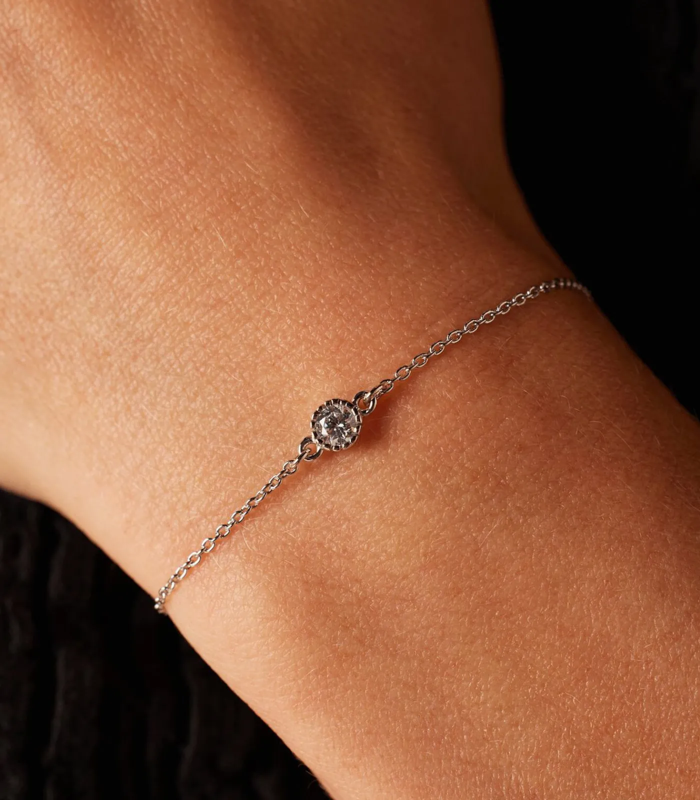 Lucardi Armband Zilver 19 cm - Goudkleurig silver