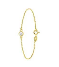Lucardi Armband Zilver 19 cm - Goudkleurig gold Sale