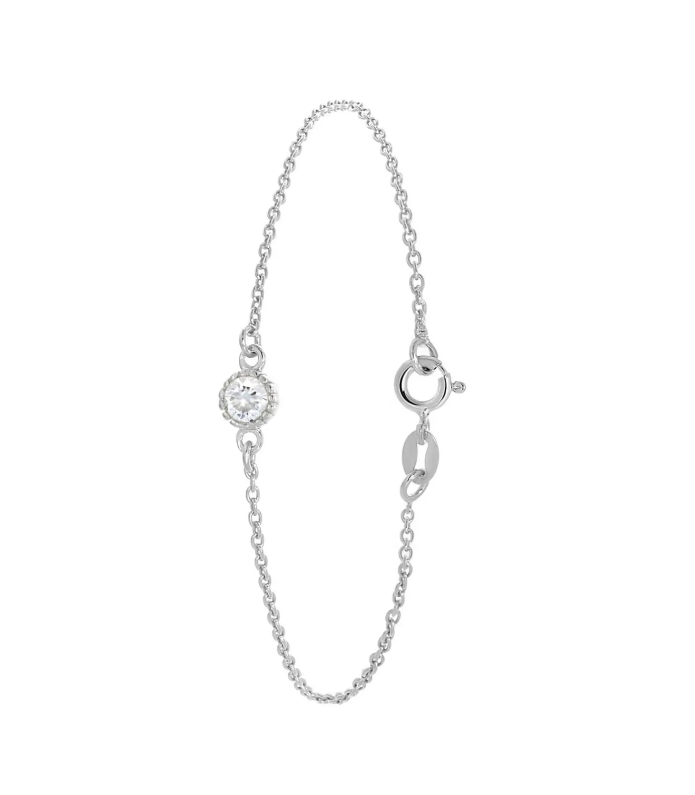 Lucardi Armband Zilver 19 cm - Goudkleurig silver Discount