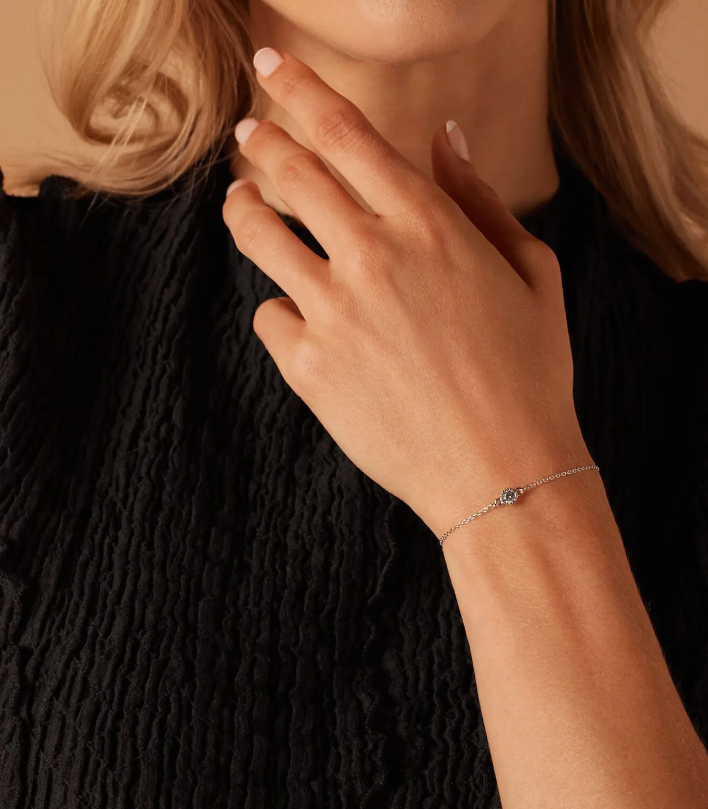 Lucardi Armband Zilver 19 cm - Goudkleurig silver Discount