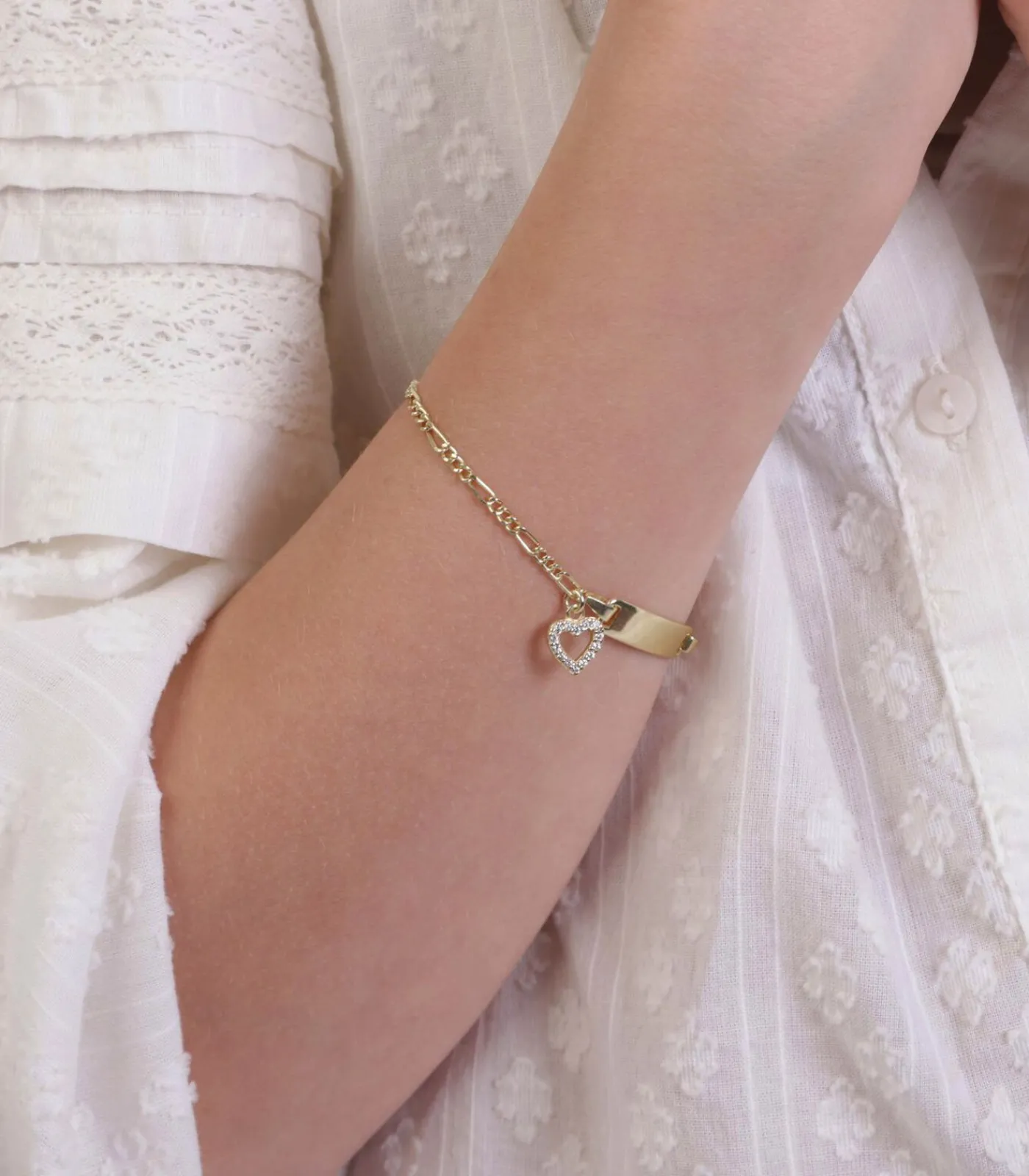 Lucardi Armband Zilver goudkleurig gold Hot
