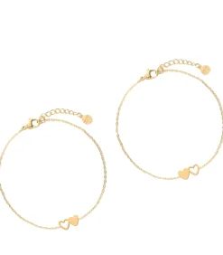 My Jewellery Armbanden set twee hartjes Best