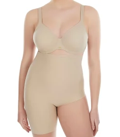 SELMARK Asymmetrische omkeerbare hoog uitgesneden panty Curves beige Discount