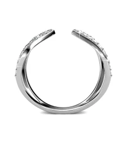 MYC-Paris Aurora ring - Oostenrijks kristal van zeer hoge kwaliteit silver/white Hot