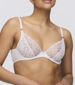 MARIE JO AVEN Marble plunge bh pink New