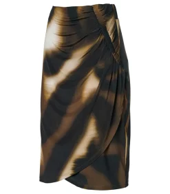 Mart Visser Avery Print Rok Olijfgroen / Multi oliveGreen/multicolor Best