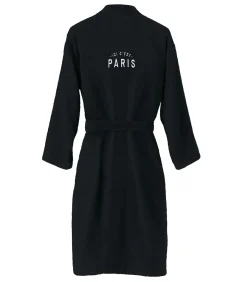 PSG Badjas 100% katoen, PREMIUM black New