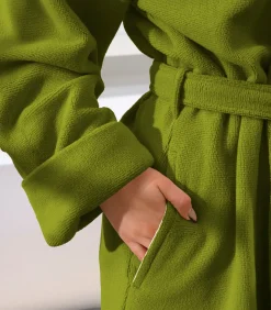 Mood!t Badjas Reese, Cactus groen - S - Unisex - Katoen/Polyester green Online
