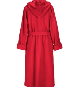 Mood!t Badjas Reese, Donker Rood - M - Unisex - Katoen/Polyester red Best