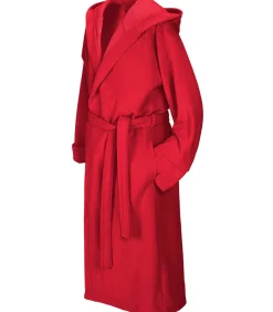 Mood!t Badjas Reese, Donker Rood - M - Unisex - Katoen/Polyester red Best
