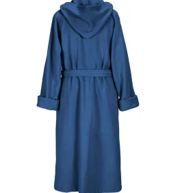 Mood!t Badjas Reese, Marineblauw - XL - Unisex - Katoen/Polyester blue Outlet