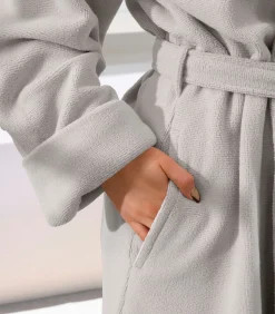 Mood!t Badjas Reese, Zilver - XXL - Unisex - Katoen/Polyester gray Online