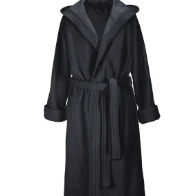 Mood!t Badjas Reese, Zwart - M - Unisex - Katoen/Polyester black Sale