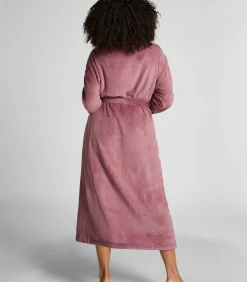 Hunkemöller Badjas van zachte fleece purple Best