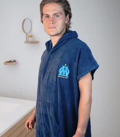 Matt & Rose Badponcho voor kinderen van 100% katoen, LOGO blue Clearance
