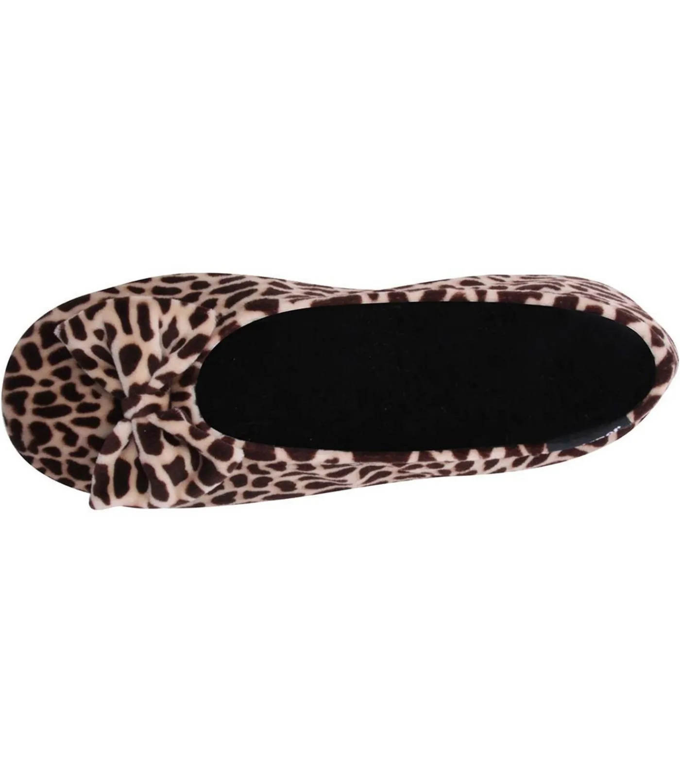 ISOTONER Ballerina pantoffels Giraffe strik beige Clearance