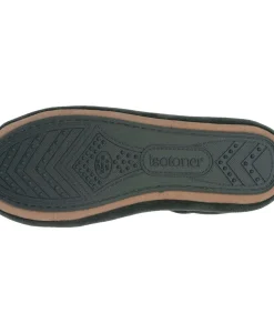 ISOTONER Balletpantoffels dames met dubbele strik Sage lightGreen Sale