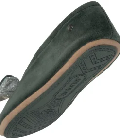 ISOTONER Balletpantoffels dames met dubbele strik Sage lightGreen Sale