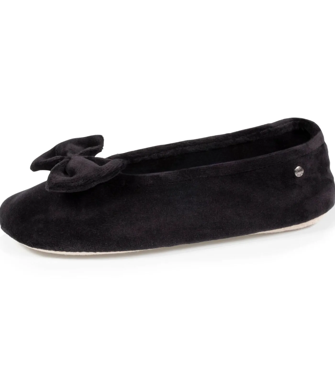 ISOTONER Balletschoentjes Dames Groot Zwart Strik black Outlet