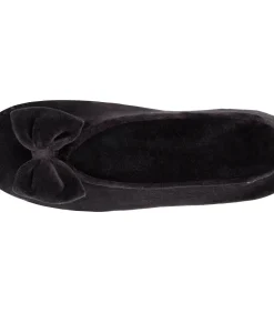 ISOTONER Balletschoentjes Dames Groot Zwart Strik black Outlet