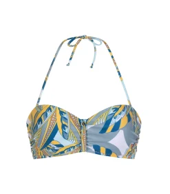 Chic by Lirette Bandeau Bikini Palm - Caribbean Jungle orange Hot