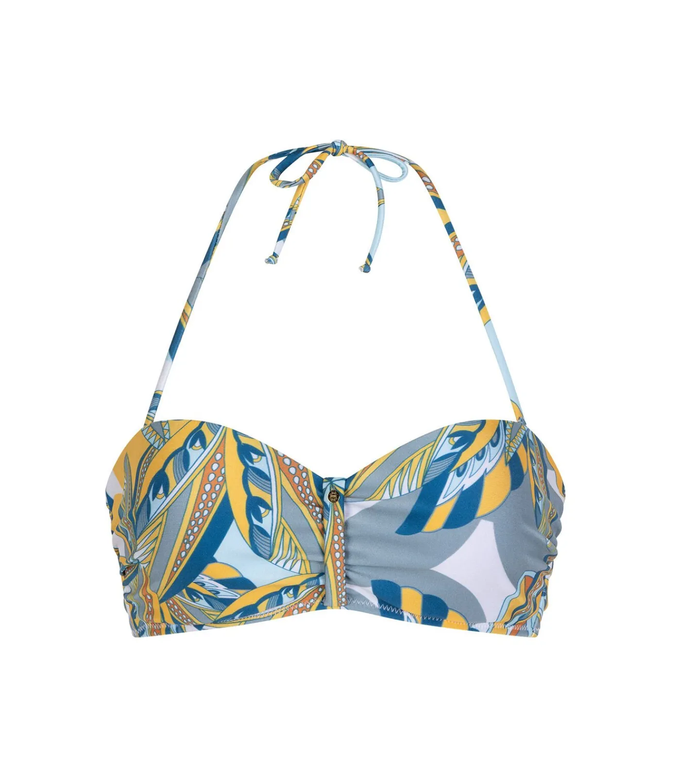 Chic by Lirette Bandeau Bikini Palm - Caribbean Jungle orange Hot