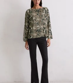 Marc O'Polo Bedrukte blouse overhemd los darkGrey New