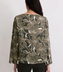 Marc O'Polo Bedrukte blouse overhemd los darkGrey New