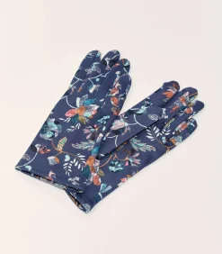 La Fiancée Bedrukte handschoenen GANTS navyBlue Outlet