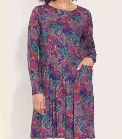 La Fiancée Bedrukte jurk Ecovero OKI violet Discount